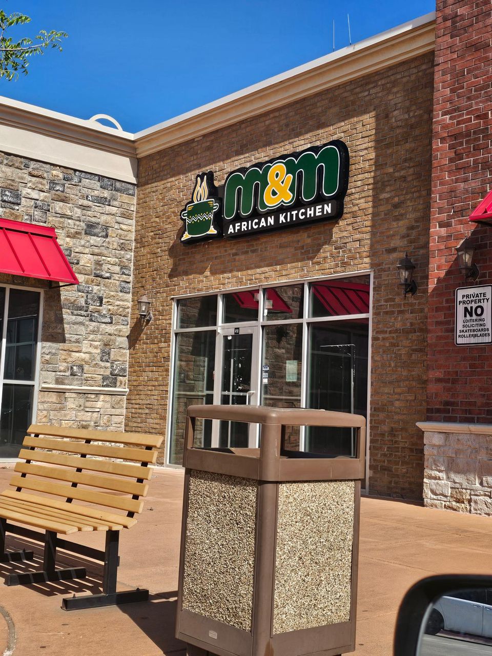 M&M African Kitchen storefront in Frisco