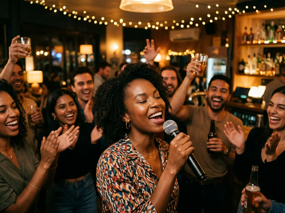 Karaoke night at M&M African Kitchen